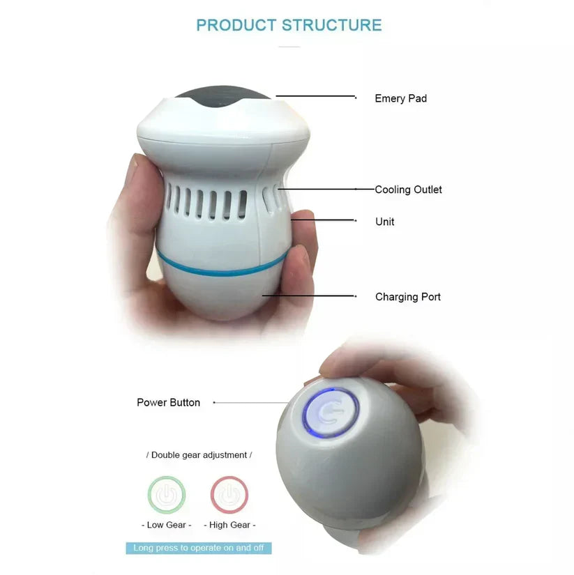 Electric Vacuum Foot Grinder