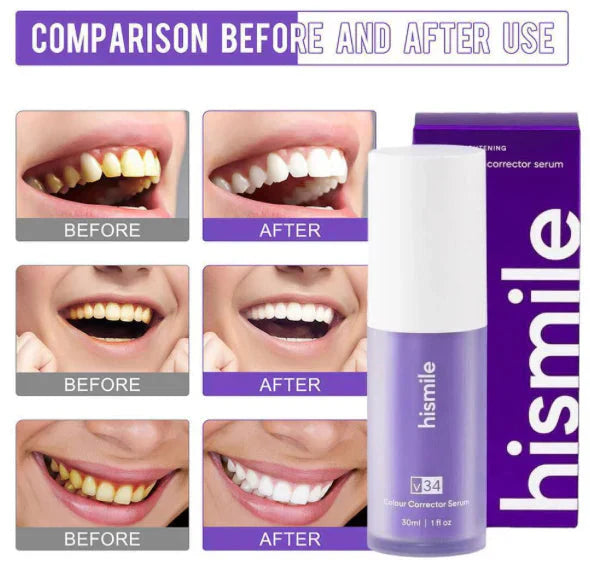 V34 Purple Whitening Toothpaste Care For Teeth Gums 30ml