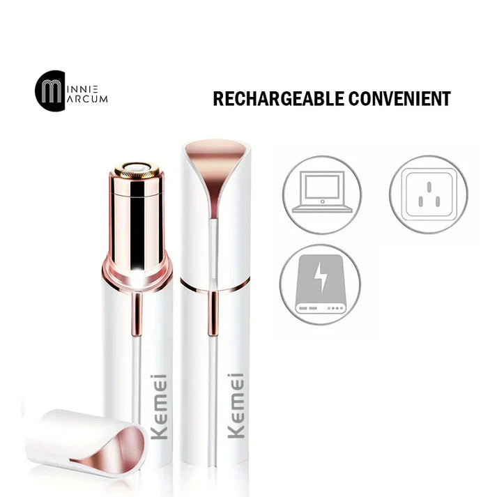 Kemei Ladies Shaver Rechargeable For Upperlips Face & Body