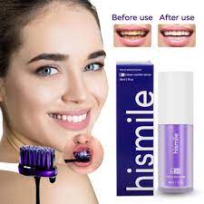 V34 Purple Whitening Toothpaste Care For Teeth Gums 30ml