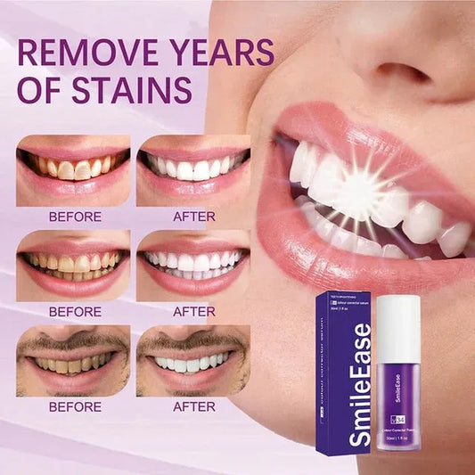 V34 Purple Whitening Toothpaste Care For Teeth Gums 30ml