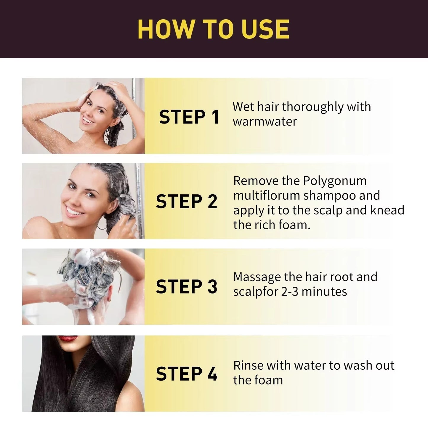 100ml Permanent 3in1 Hair Dye Shampoo