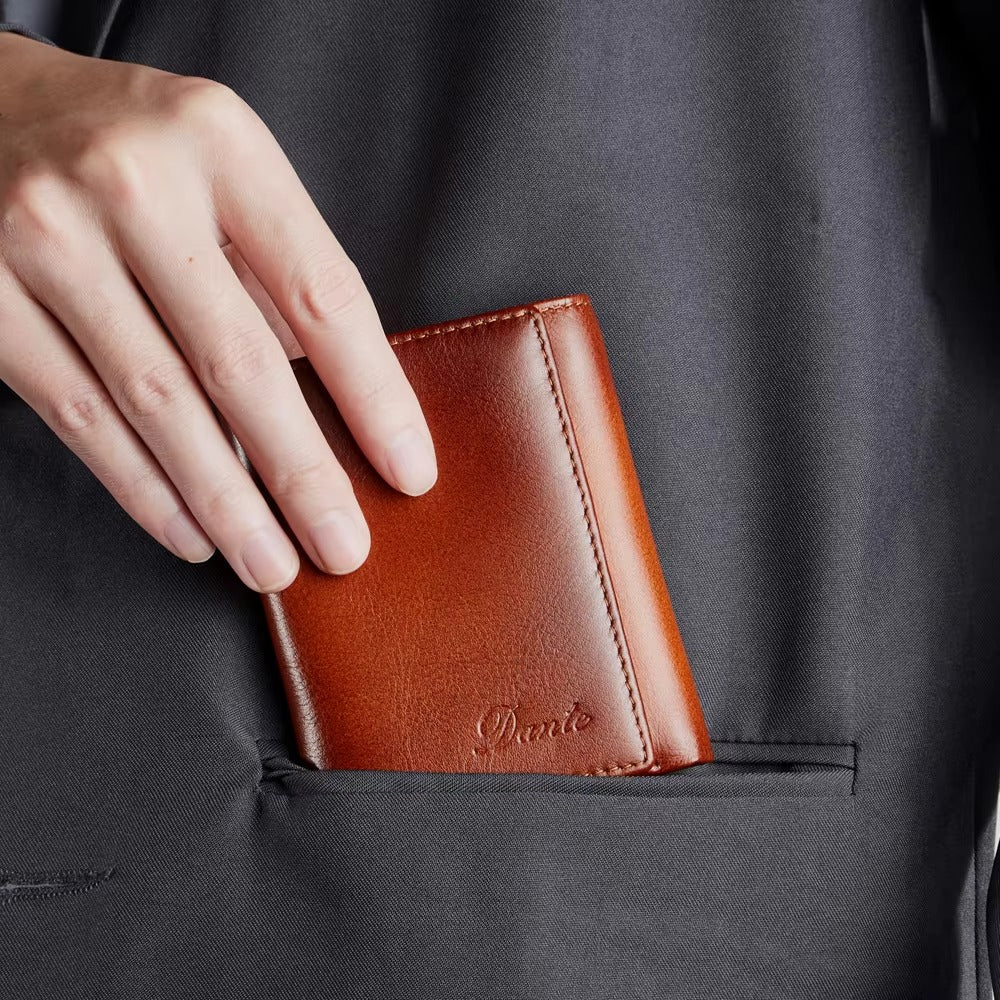 Three Fold Genuine Leather Men's Wallet