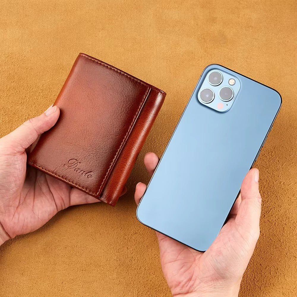 Three Fold Genuine Leather Men's Wallet